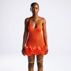 Hanifa iggy mini crochet dress